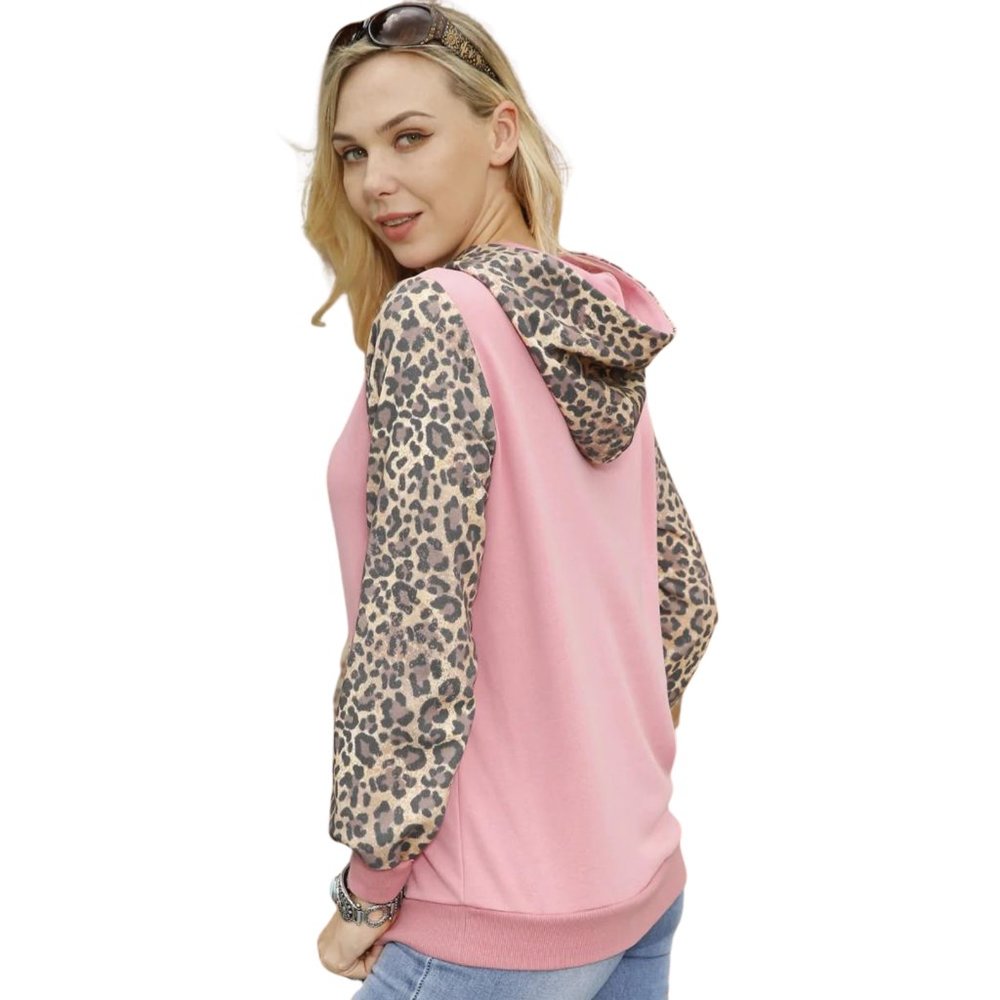 MONTANA WEST American Bling Hippie Soul Leopard Hoodie Sweatshirt S-XXL NWT - Picture 3 of 4